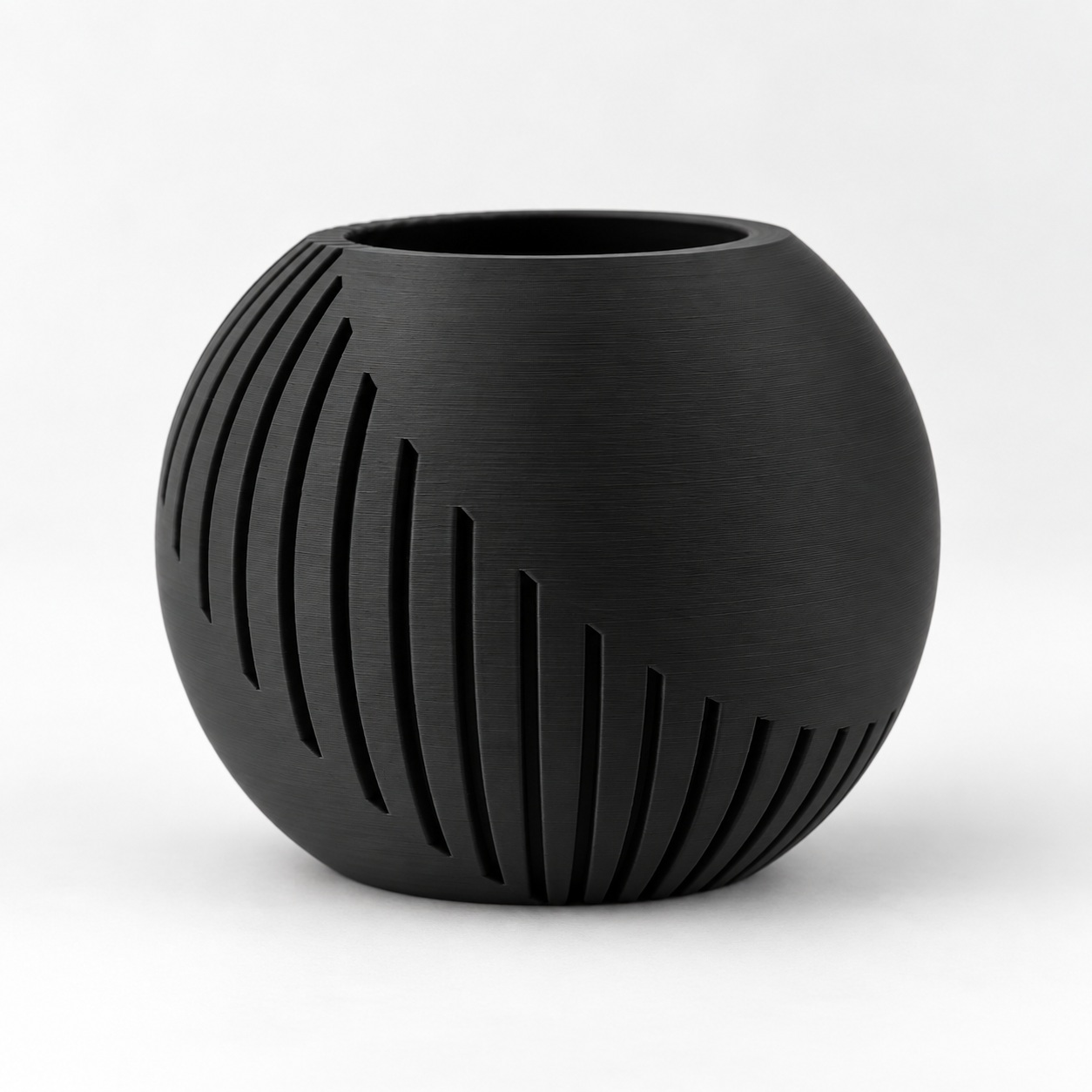Vaso Japandi Esfera Criandê Preto