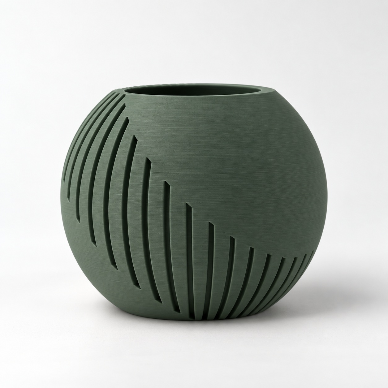 Vaso Japandi Esfera Criandê Verde