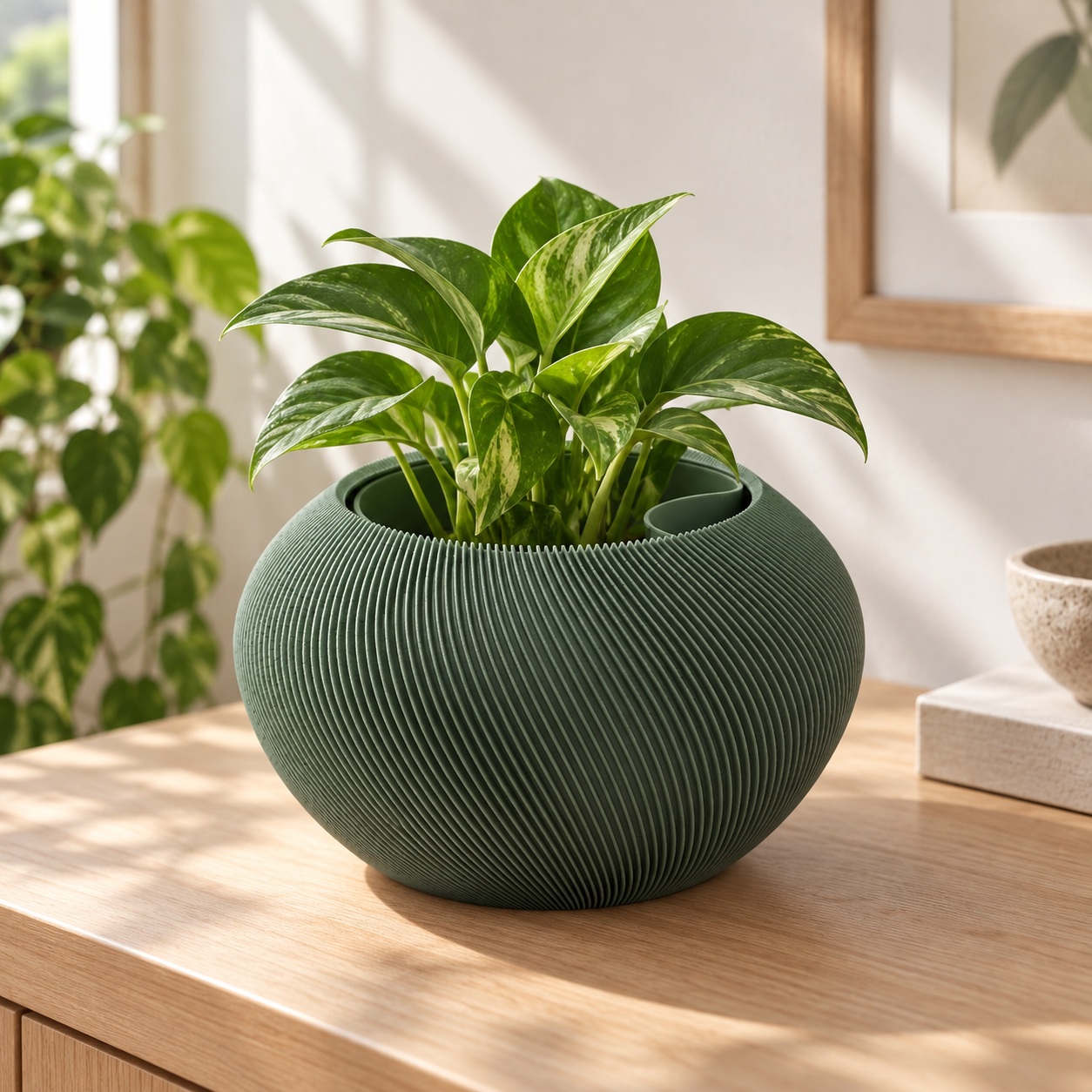 Vaso Grimalda com Inserto Criandê Verde