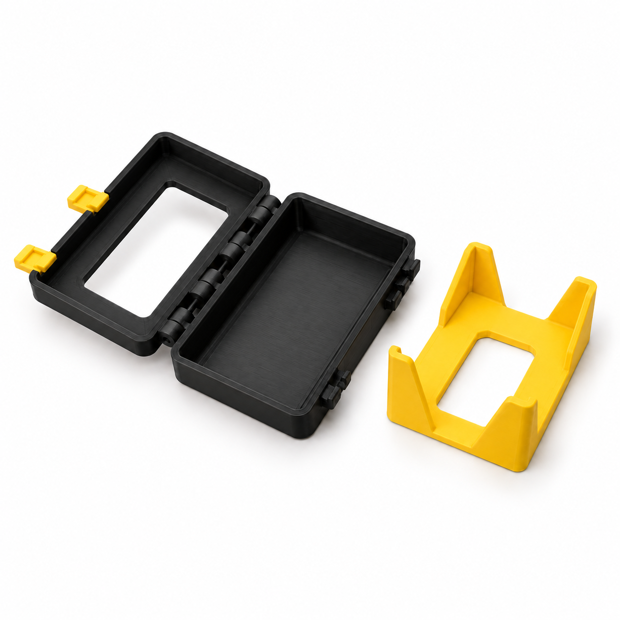 Porta Cartas para UNO com Janela Criandê - Preto e Amarelo