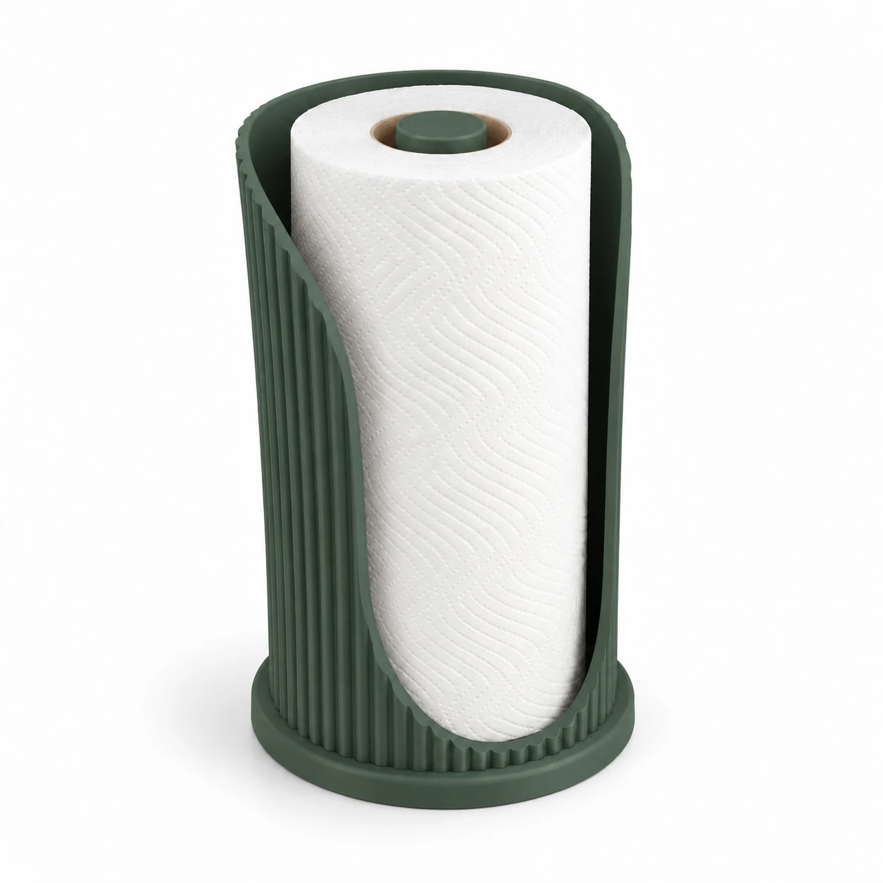 Suporte de Papel Toalha Japandi Coleção Aura Criandê Verde