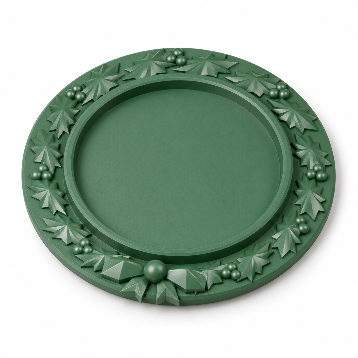 Porta-Velas Guirlanda de Natal Criandê Verde
