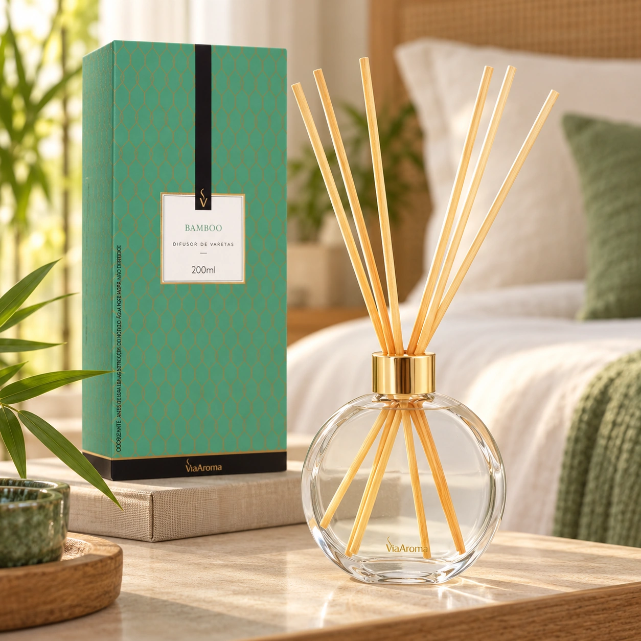 Difusor de Varetas Via Aroma Bamboo 200 ml