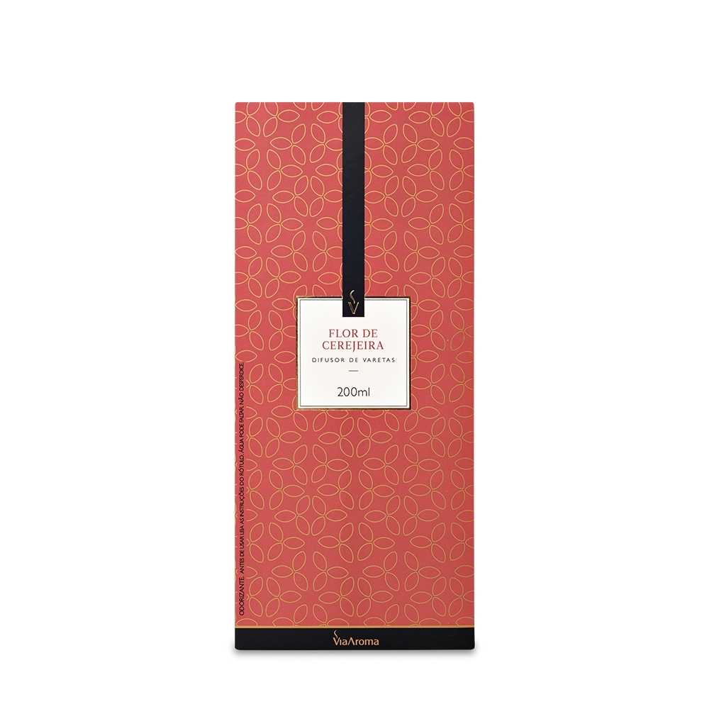 Difusor de Varetas Via Aroma Flor de Cerejeira 200 ml