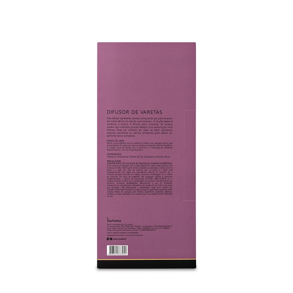 Difusor de Varetas Via Aroma Lavanda Francesa 200 ml