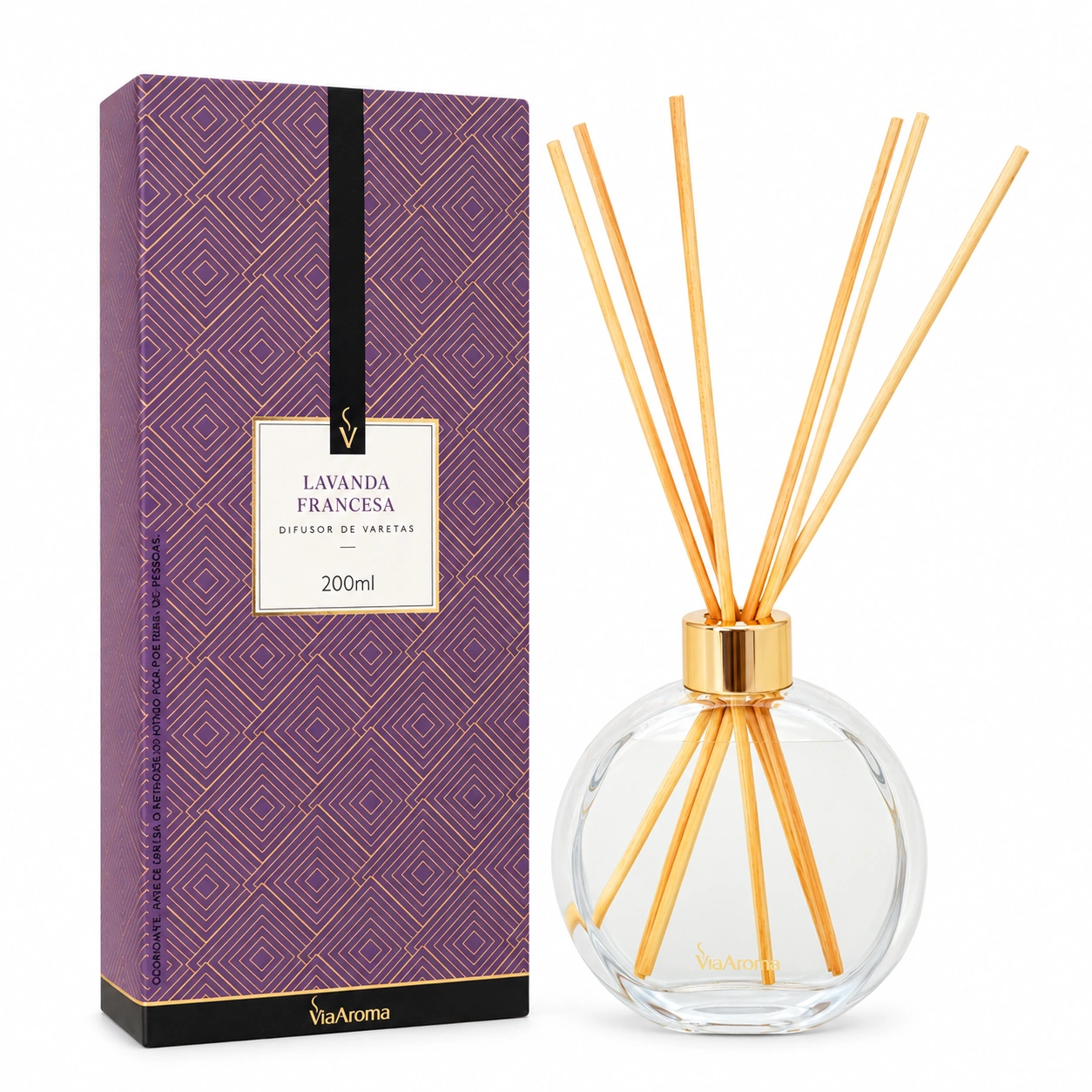Difusor de Varetas Via Aroma Lavanda Francesa 200 ml