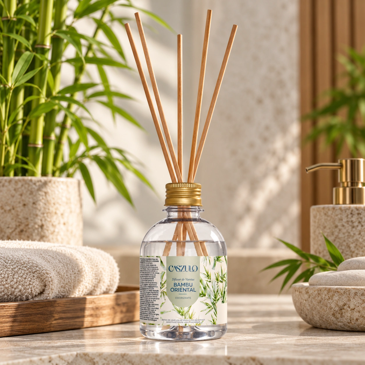 Difusor de Varetas Caszulo Via Aroma Bambu Oriental 250 ml