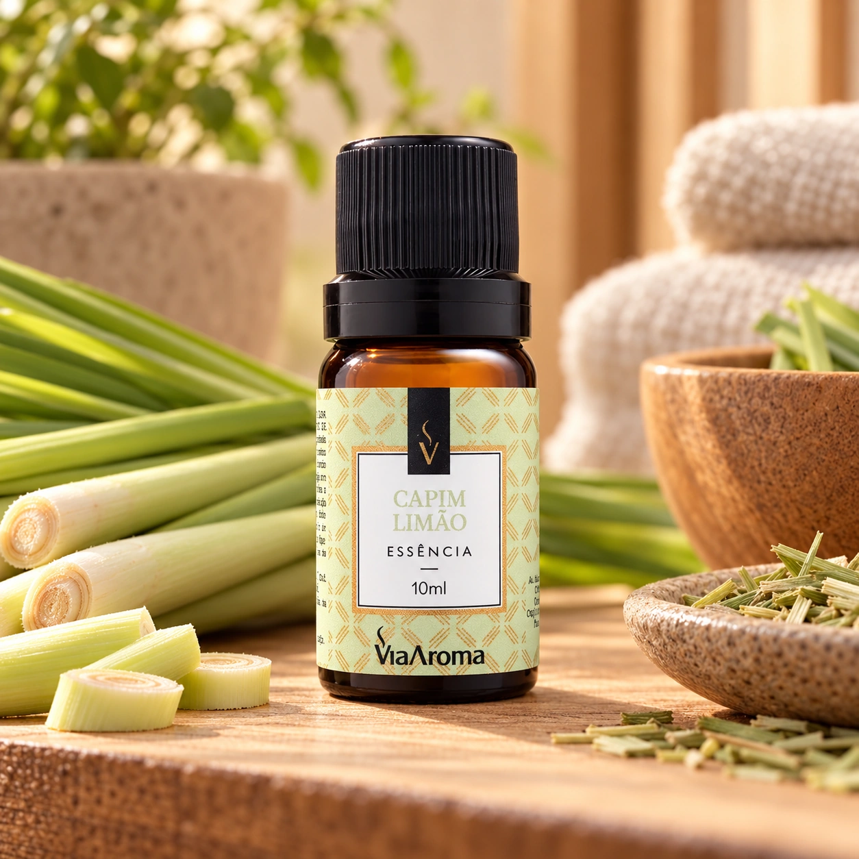 Essência Capim Limão Via Aroma 10 ml