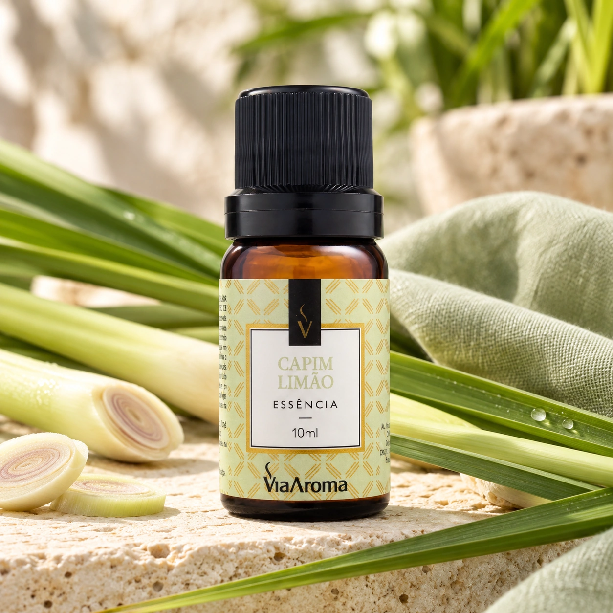 Essência Capim Limão Via Aroma 10 ml