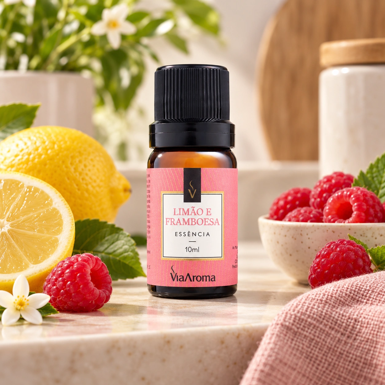 Essência Limão e Framboesa Via Aroma 10 ml