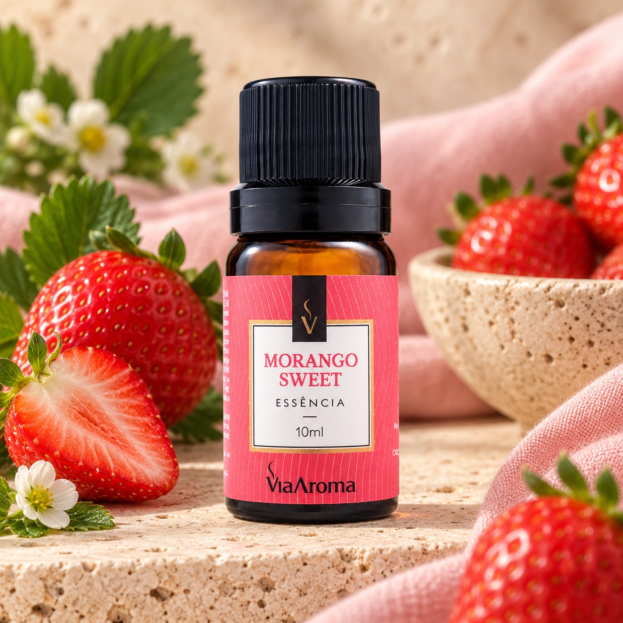 Essência Morango Sweet Via Aroma 10 ml