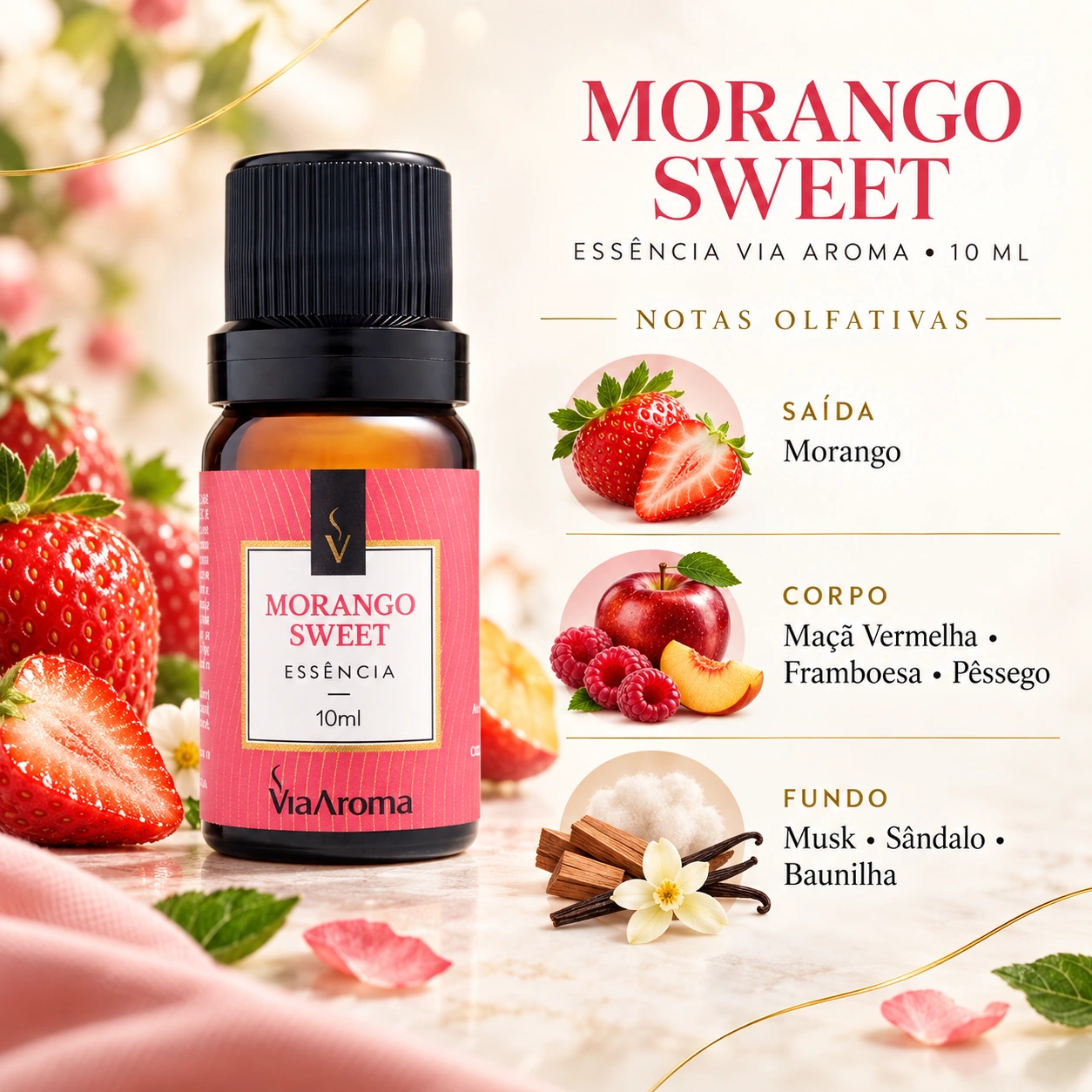 Kit Completo 8 Essências Via Aroma Clássicas 10 ml
