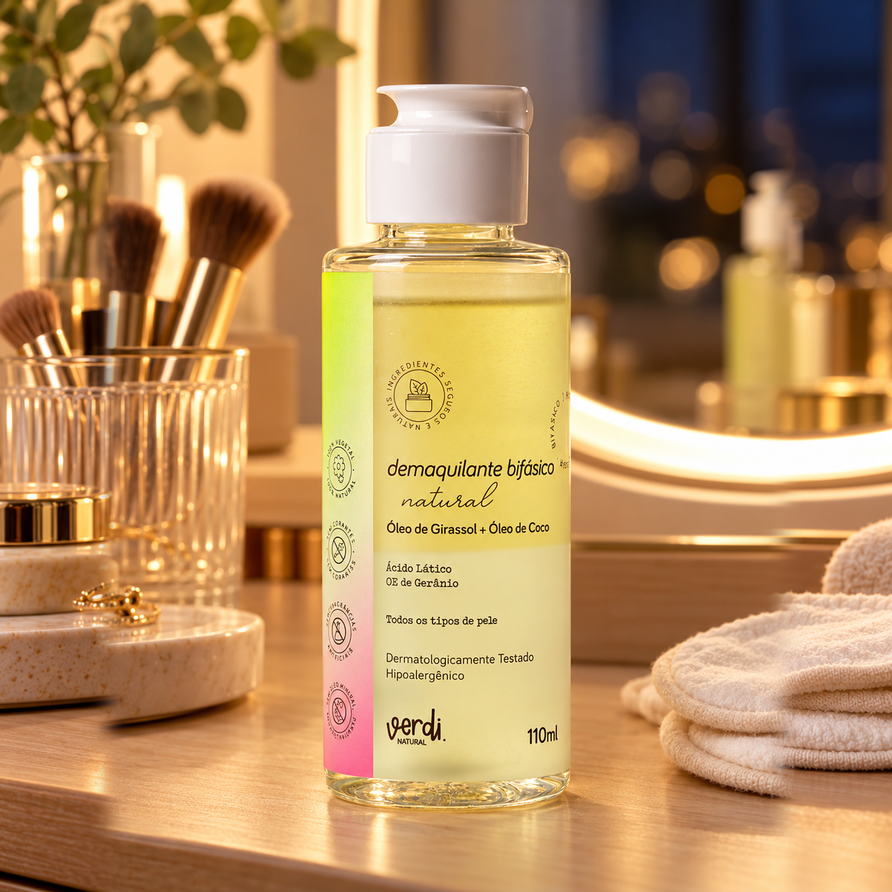 Demaquilante Bifásico Natural 110 ml – Verdi Natural