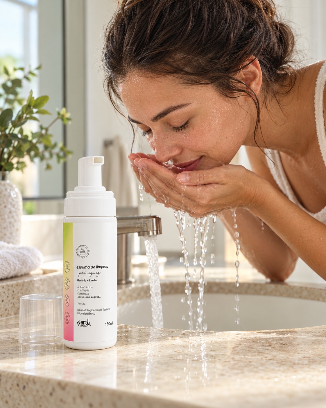 Espuma de Limpeza Facial Natural Pró-Aging 150 ml – Verdi Natural