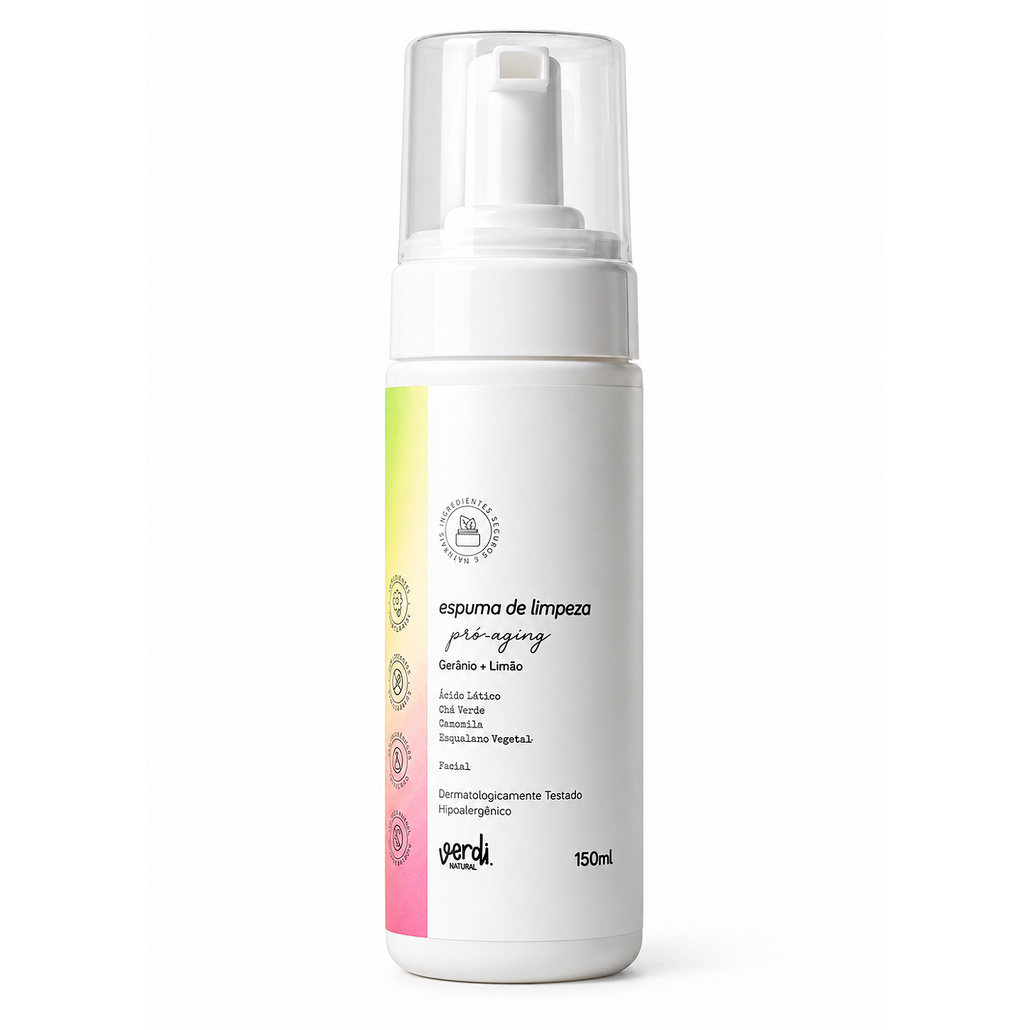 Espuma de Limpeza Facial Natural Pró-Aging 150 ml – Verdi Natural
