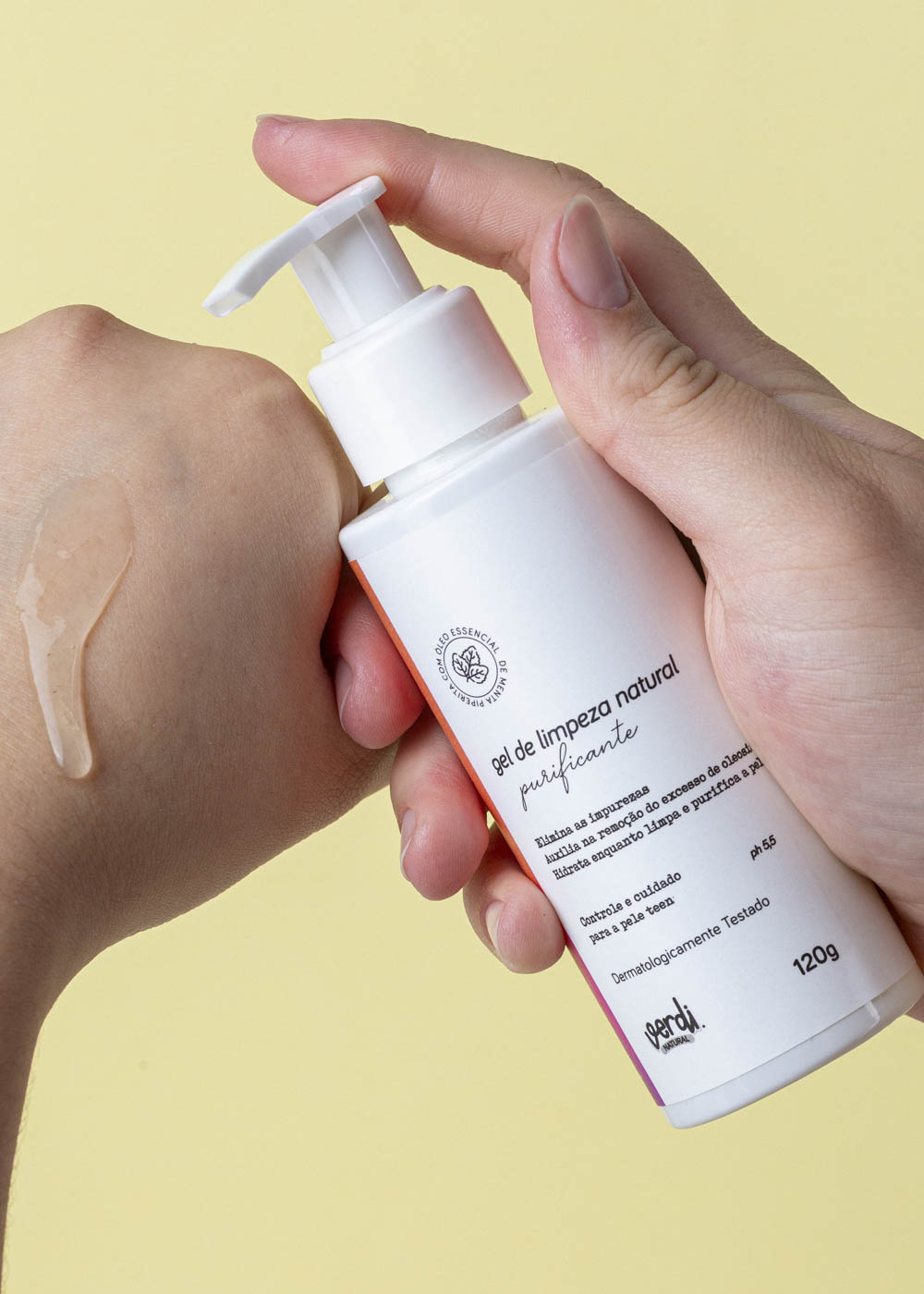 Gel de Limpeza Facial Natural Purificante para Pele com Acne e Oleosa 120 g – Verdi Natural