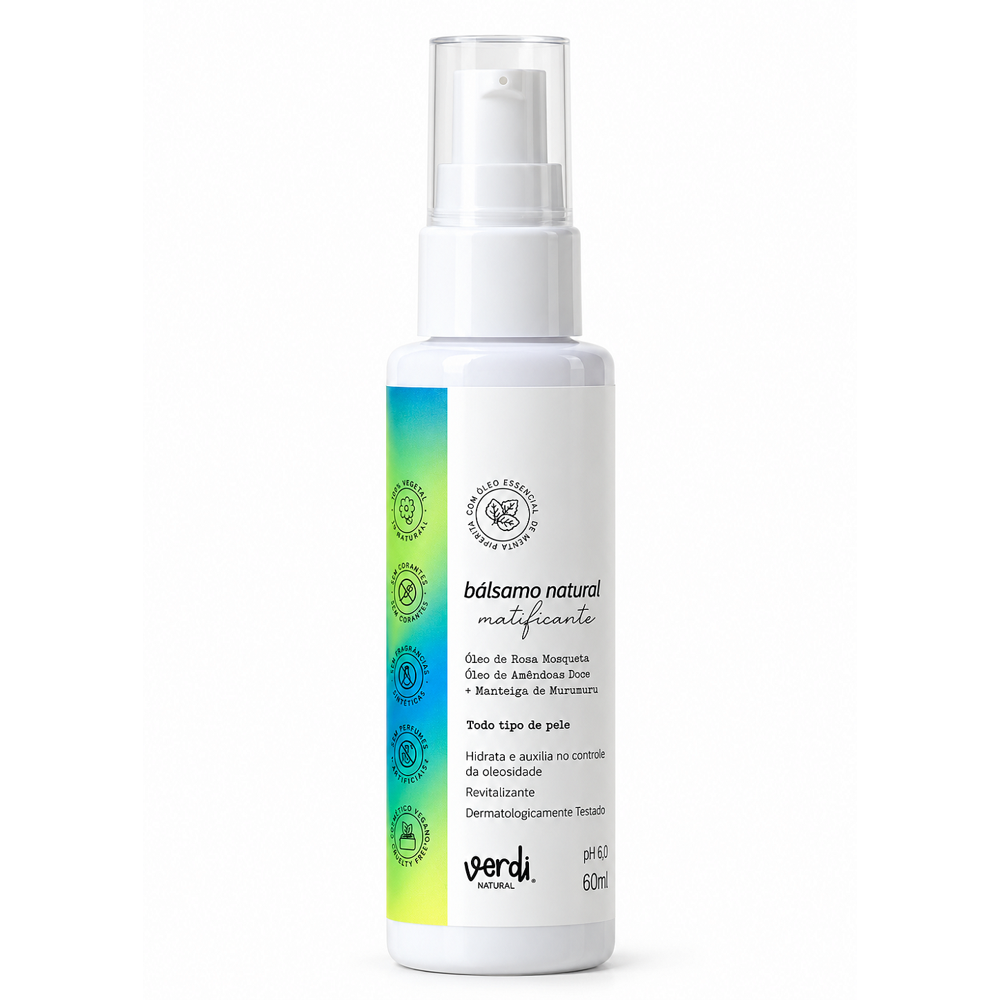 Bálsamo Facial Natural Matificante para Pele com Acne e Oleosa 60 g – Verdi Natural