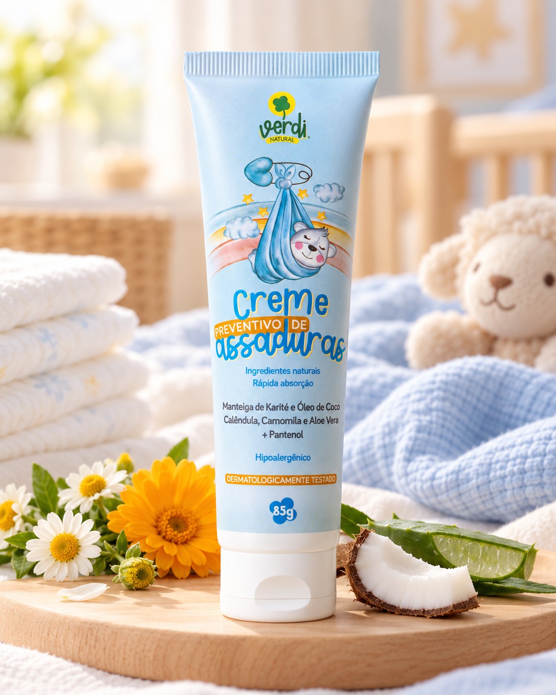 Creme Preventivo de Assaduras para Bebê 85 g – Verdi Natural