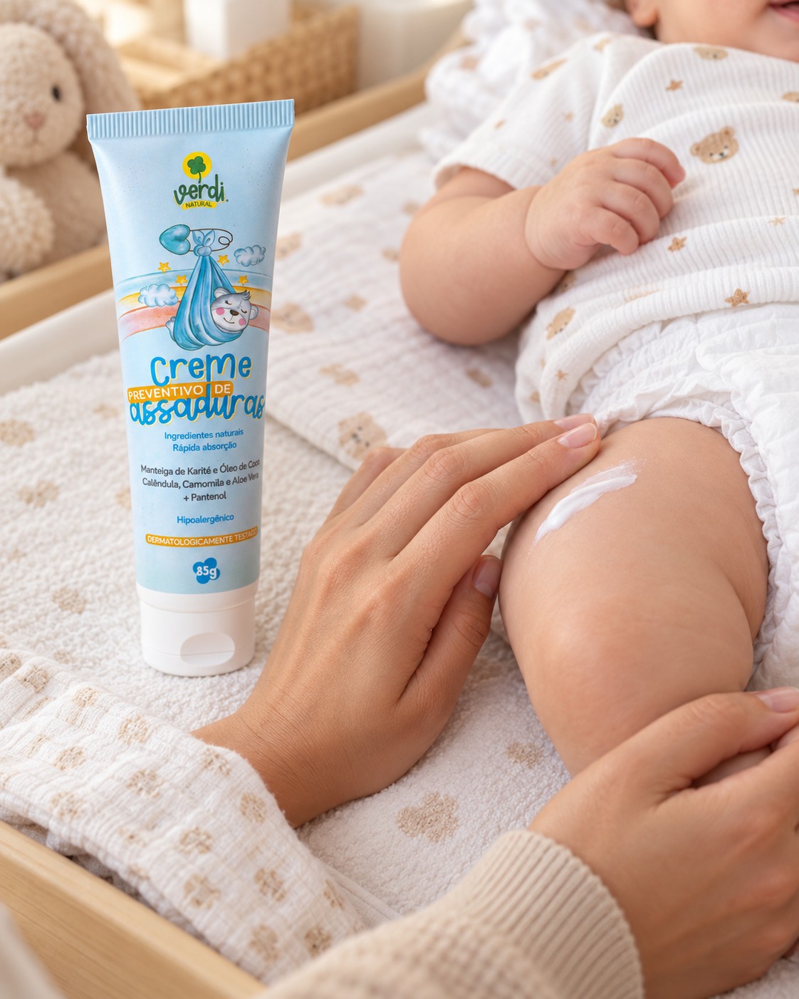 Creme Preventivo de Assaduras para Bebê 85 g – Verdi Natural