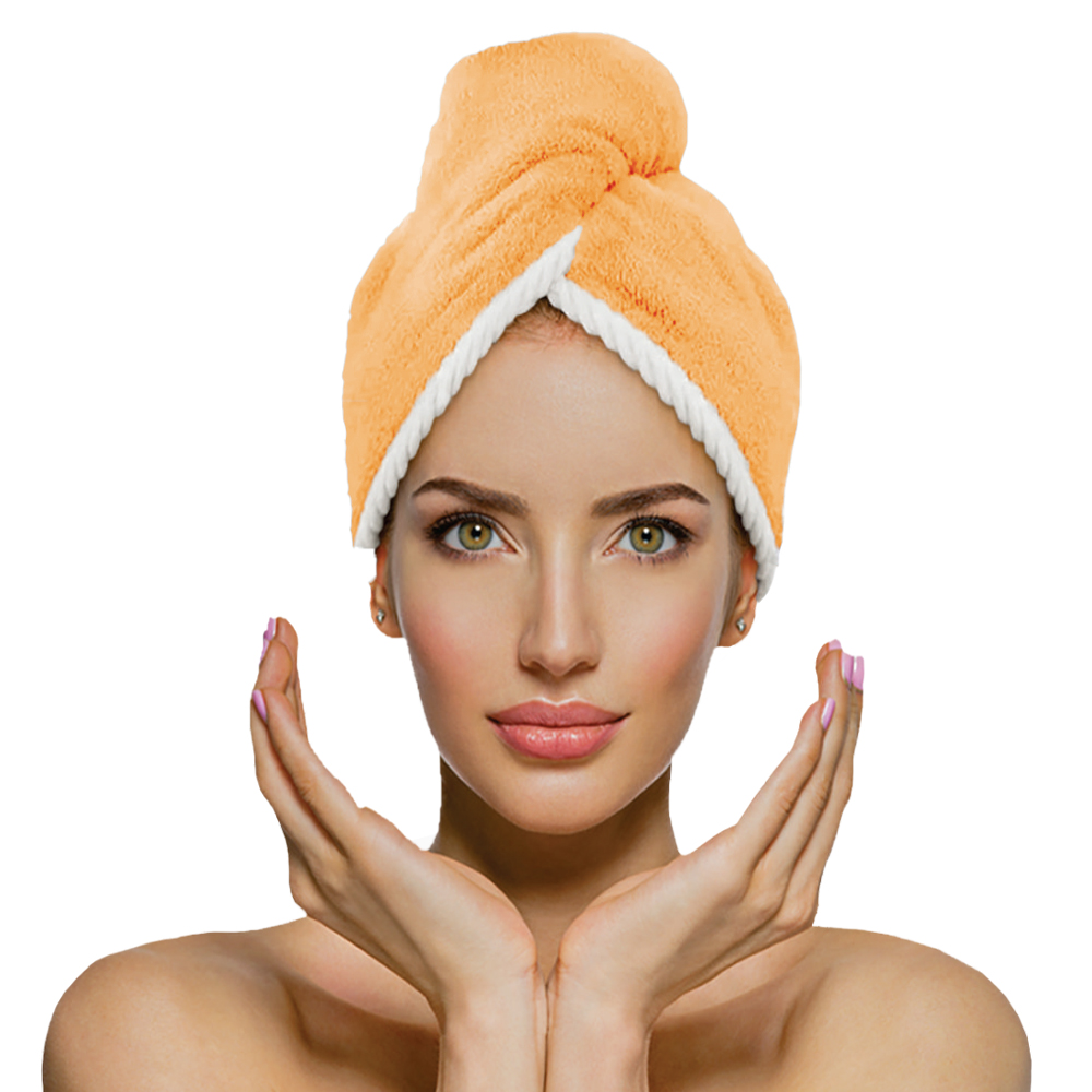 Touca para Cabelo Laço Home Power Sec Dupla Face Laranja