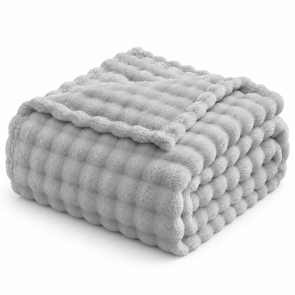 Manta para Sofá Laço Home Pellit Bubble 127x152cm Cinza