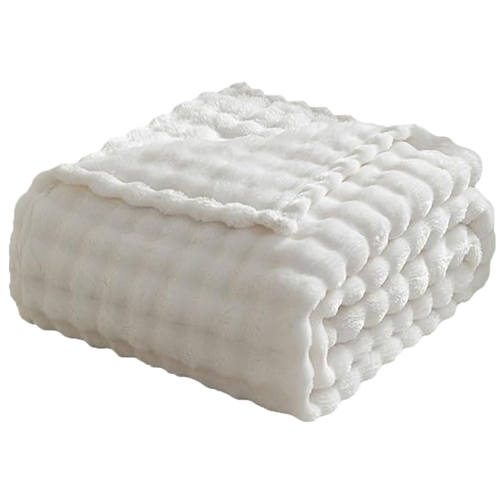 Manta para Sofá Laço Home Pellit Bubble 127x152cm Off White