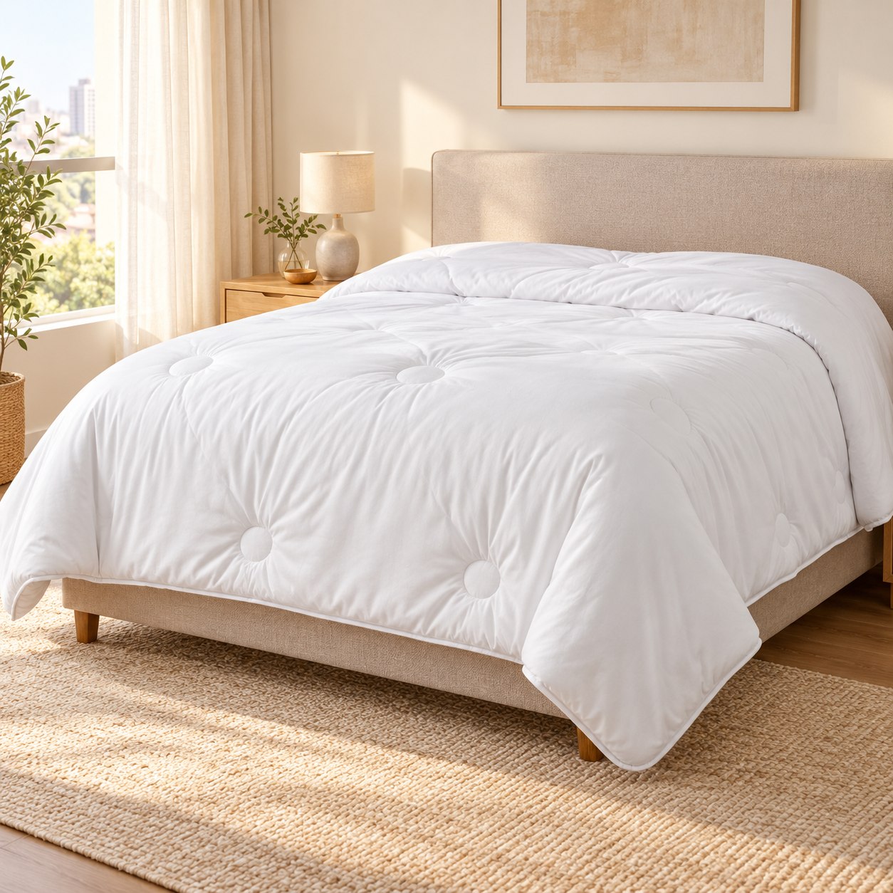 Edredom Queen Extra Macio Marshmallow 2,40 x 2,60 Branco - Laço Bebê