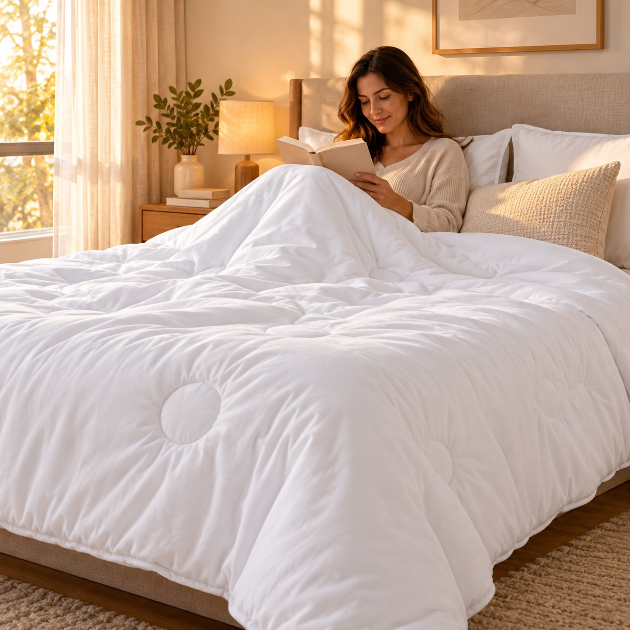 Edredom Queen Extra Macio Marshmallow 2,40 x 2,60 Branco - Laço Bebê