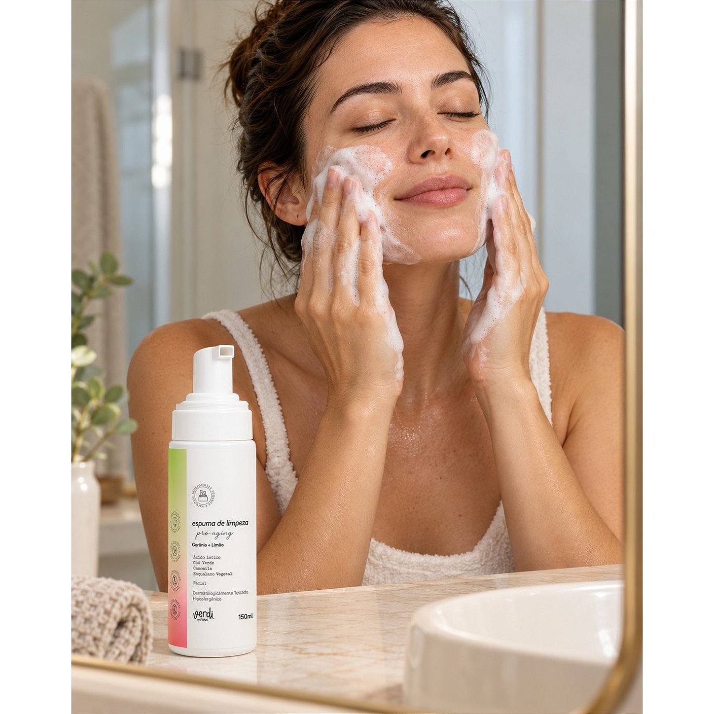 Kit Skincare Facial Natural 8 Produtos Verdi Natural – Rotina Completa de Limpeza e Cuidado