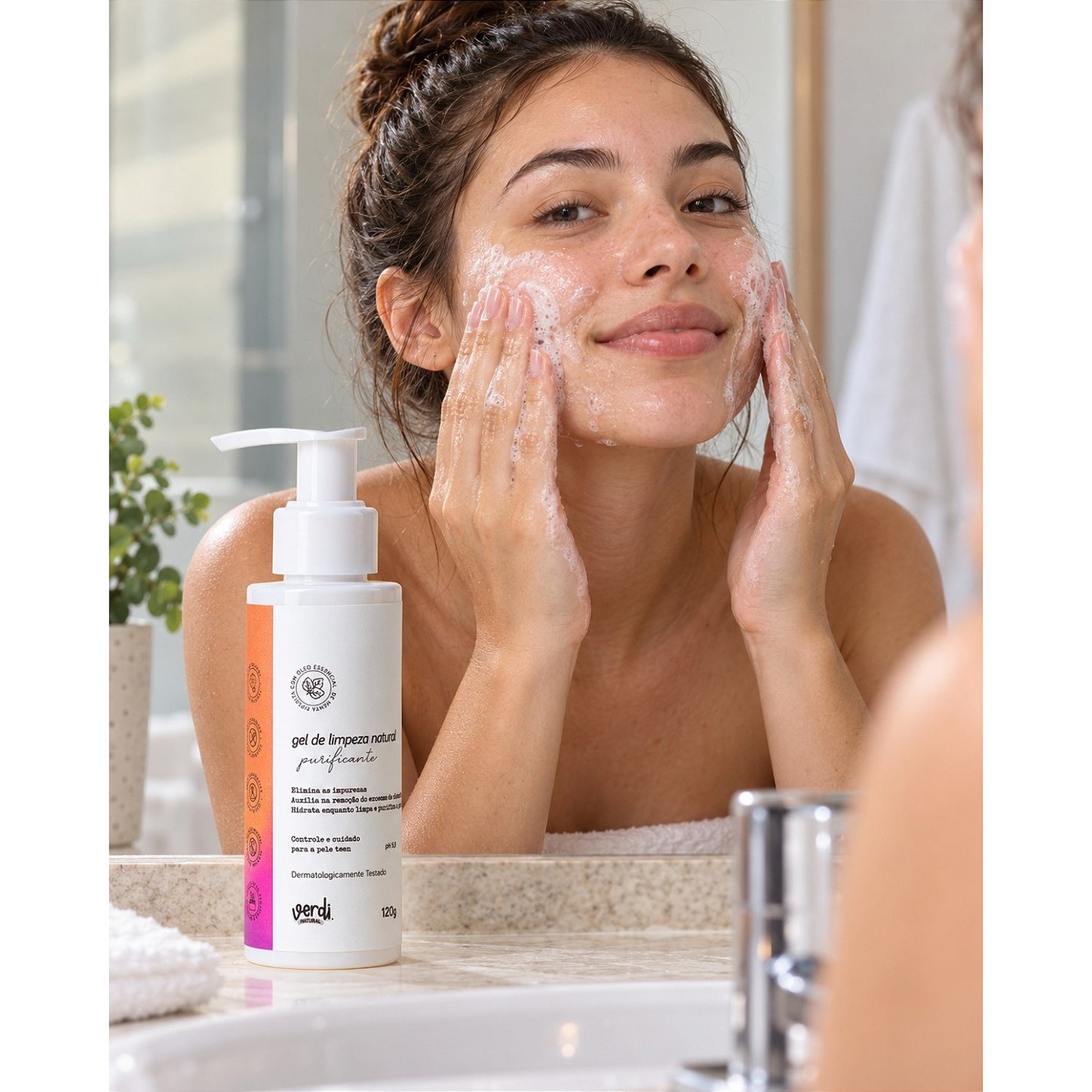 Kit Skincare Facial Natural 8 Produtos Verdi Natural – Rotina Completa de Limpeza e Cuidado