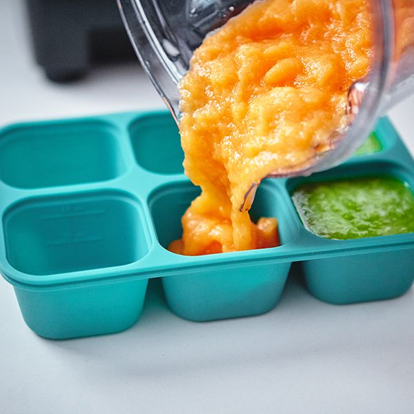 Porta Papinha de Silicone com Tampa 6 Cubos (60ml) Porquinha - Marcus & Marcus