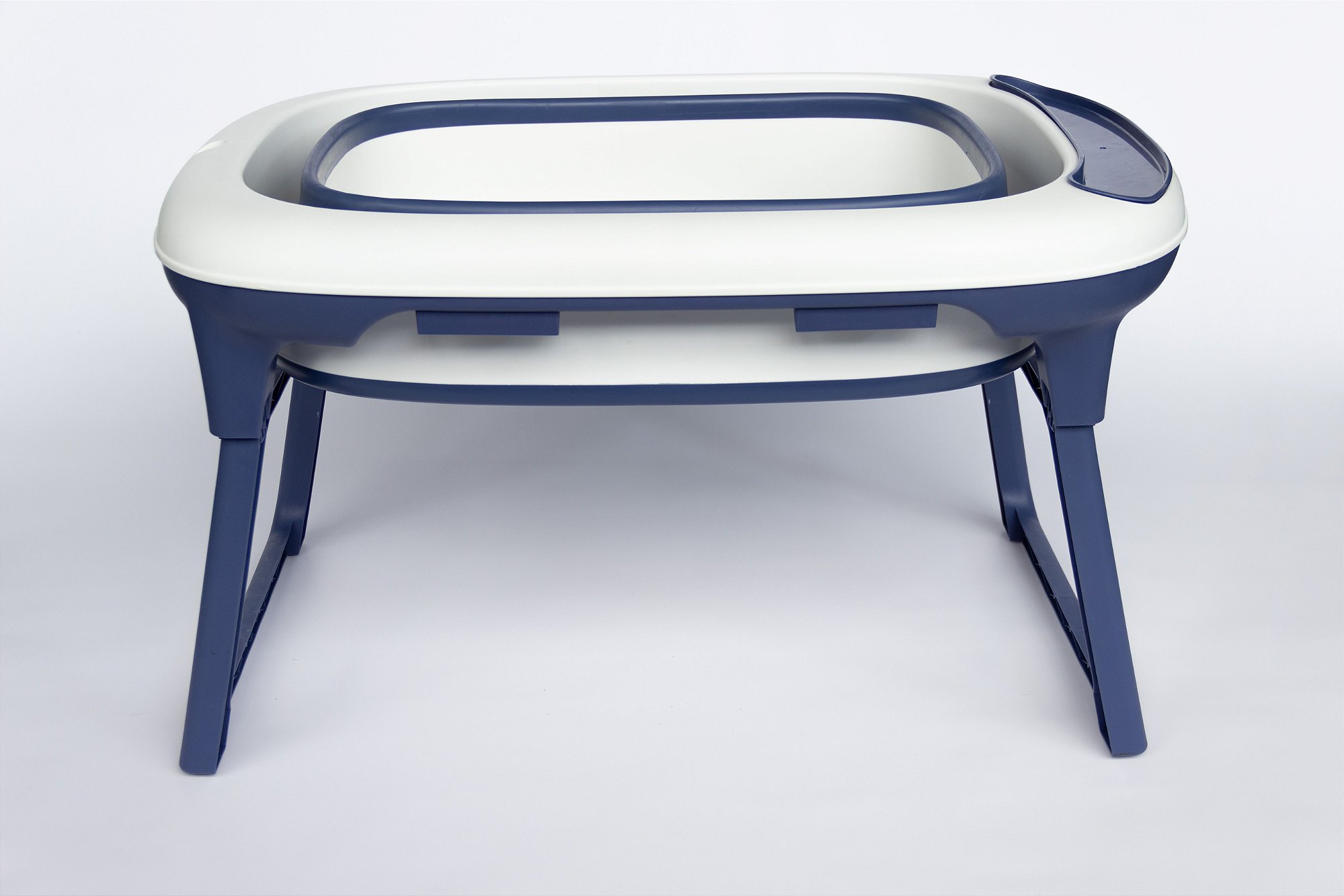 Banheira Dobrável Ofurô Luxo Azul Marinho (0 meses à 10 anos) - Baby Pil