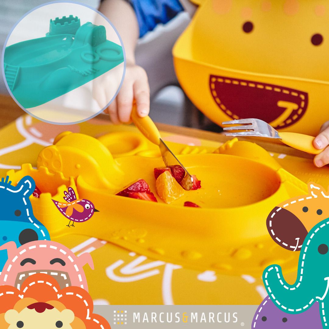 Prato Divertido em Silicone Porquinha - Marcus & Marcus