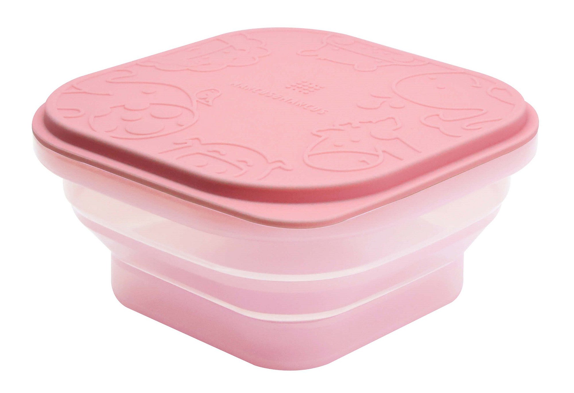 Marmitinha Container Dobrável em Silicone Porquinha - Marcus & Marcus