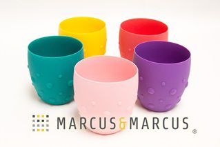 Copo de Treinamento em Silicone 200ml Porquinha - Marcus & Marcus