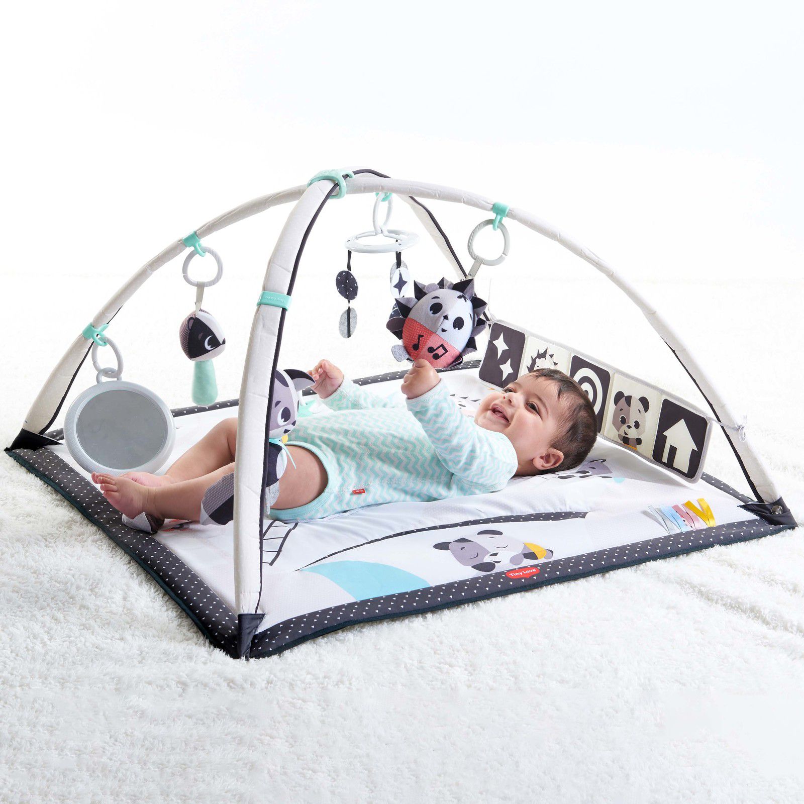 Tapete de Atividades Gymini Deluxe Magical Tales Black & White - Tiny Love