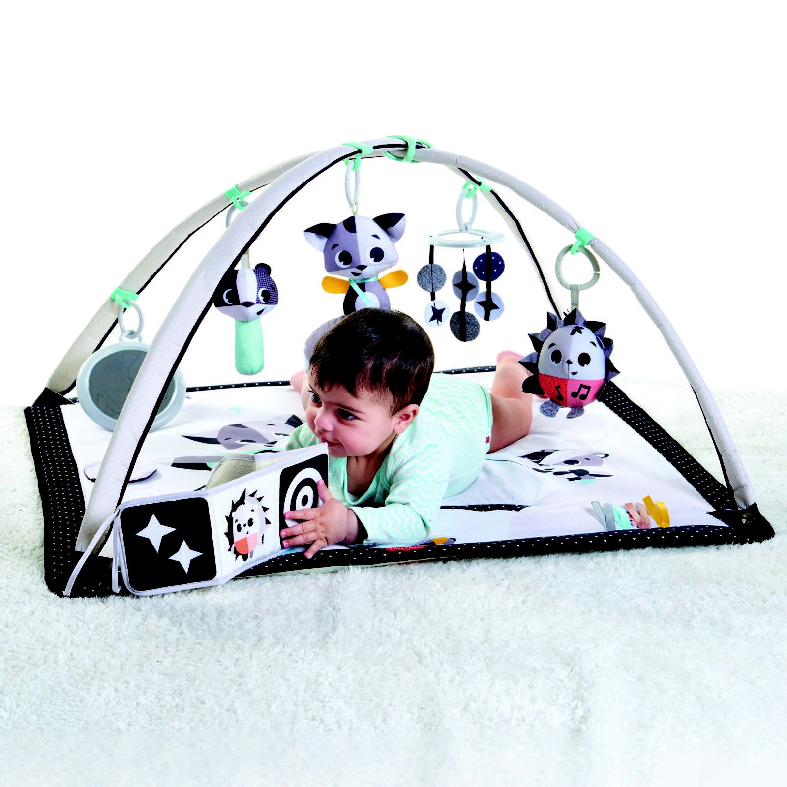 Tapete de Atividades Gymini Deluxe Magical Tales Black & White - Tiny Love