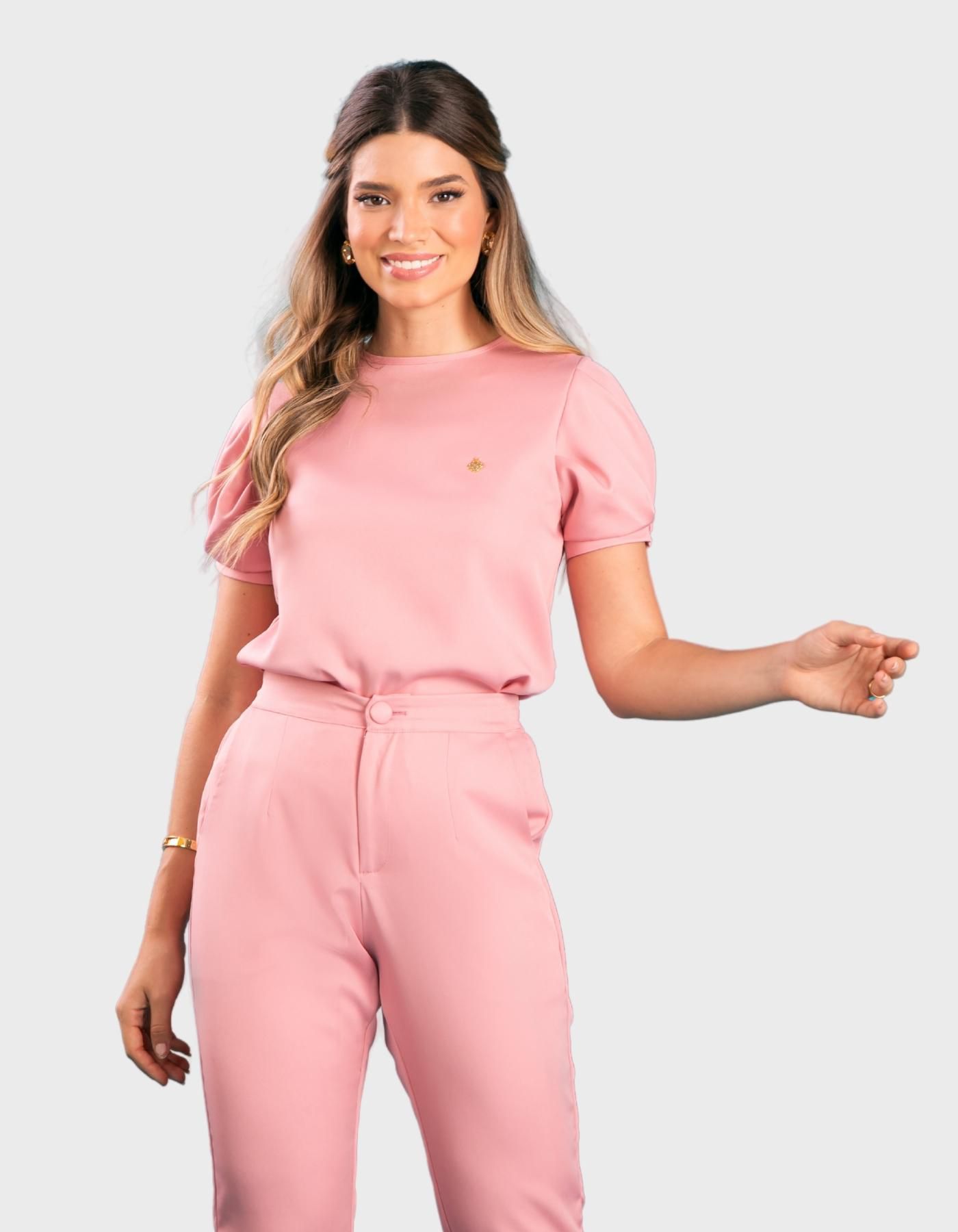 Scrub Feminino Hortênsia Rosé — foto 1