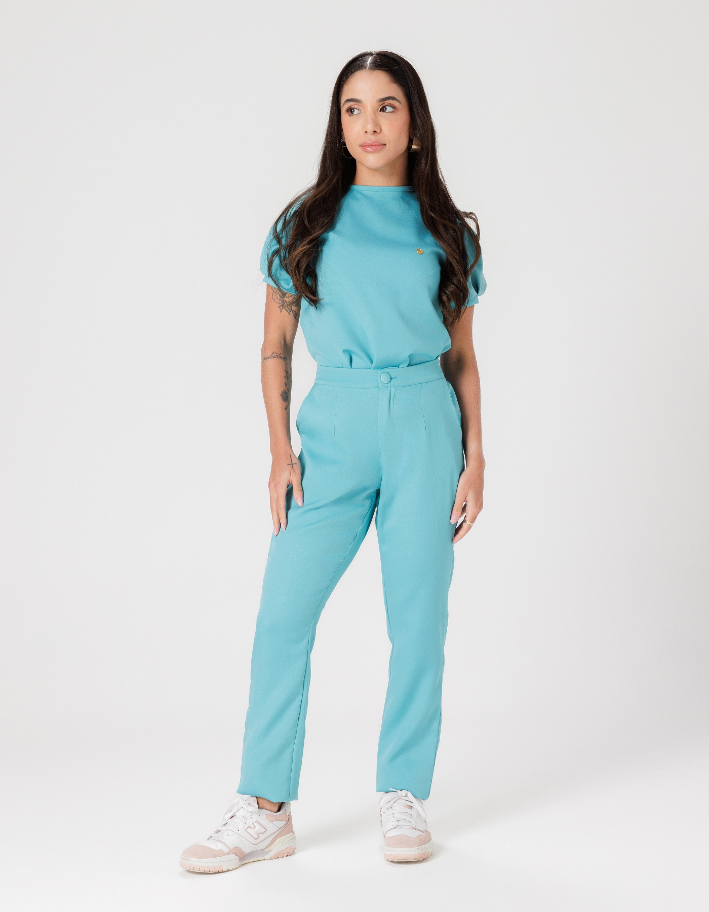 Scrub Feminino Hortênsia Verde Tiffany — foto 2