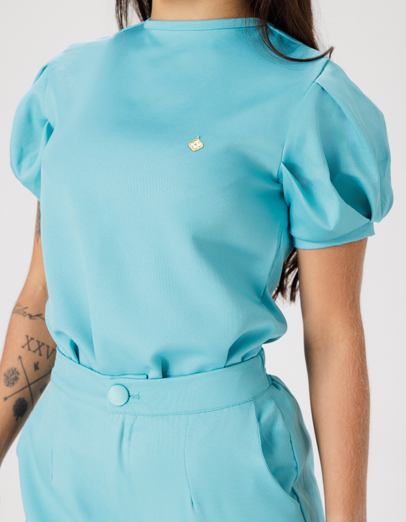 Scrub Feminino Hortênsia Verde Tiffany — foto 3