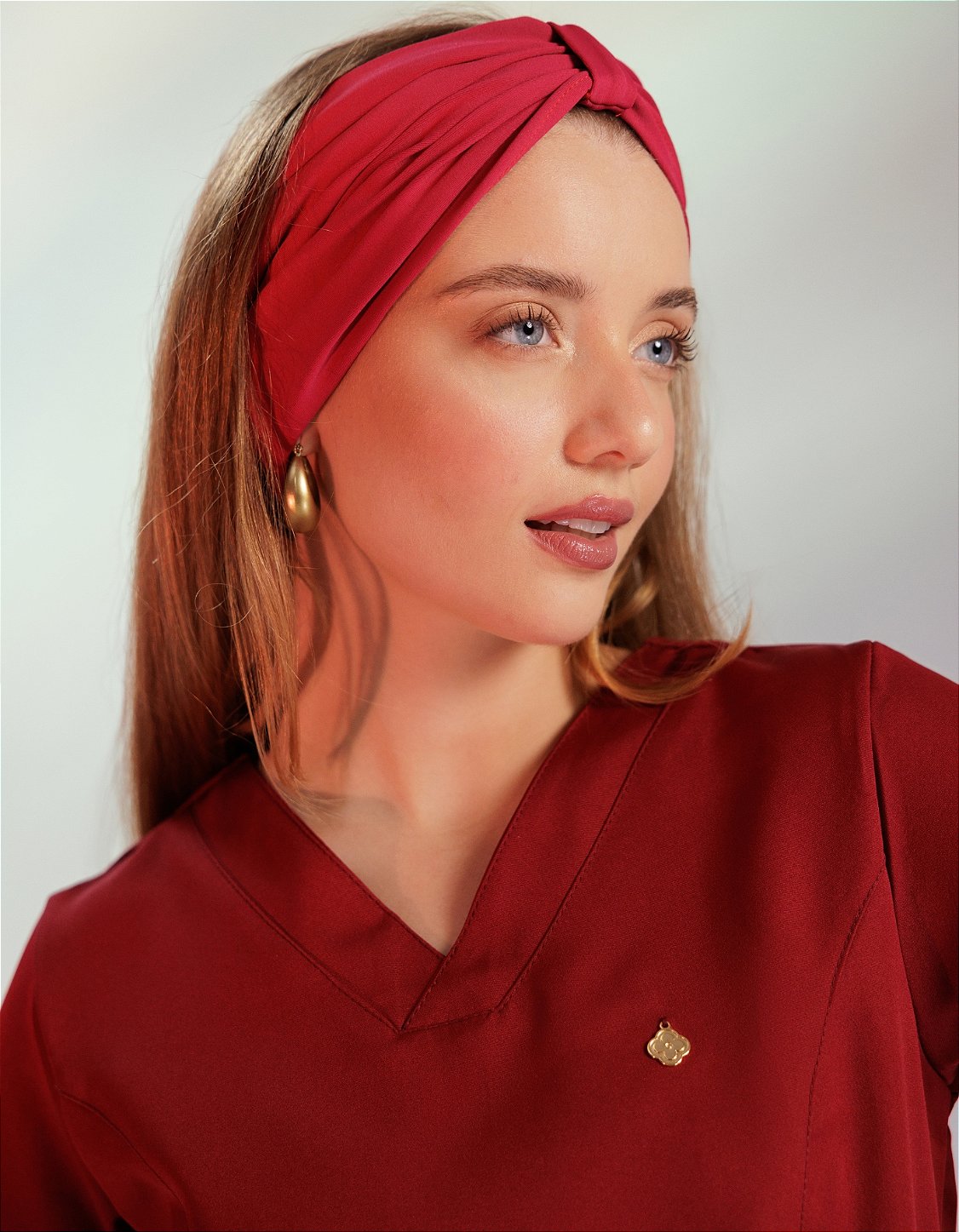 Scrub Feminino Gérbera Vinho — foto 5