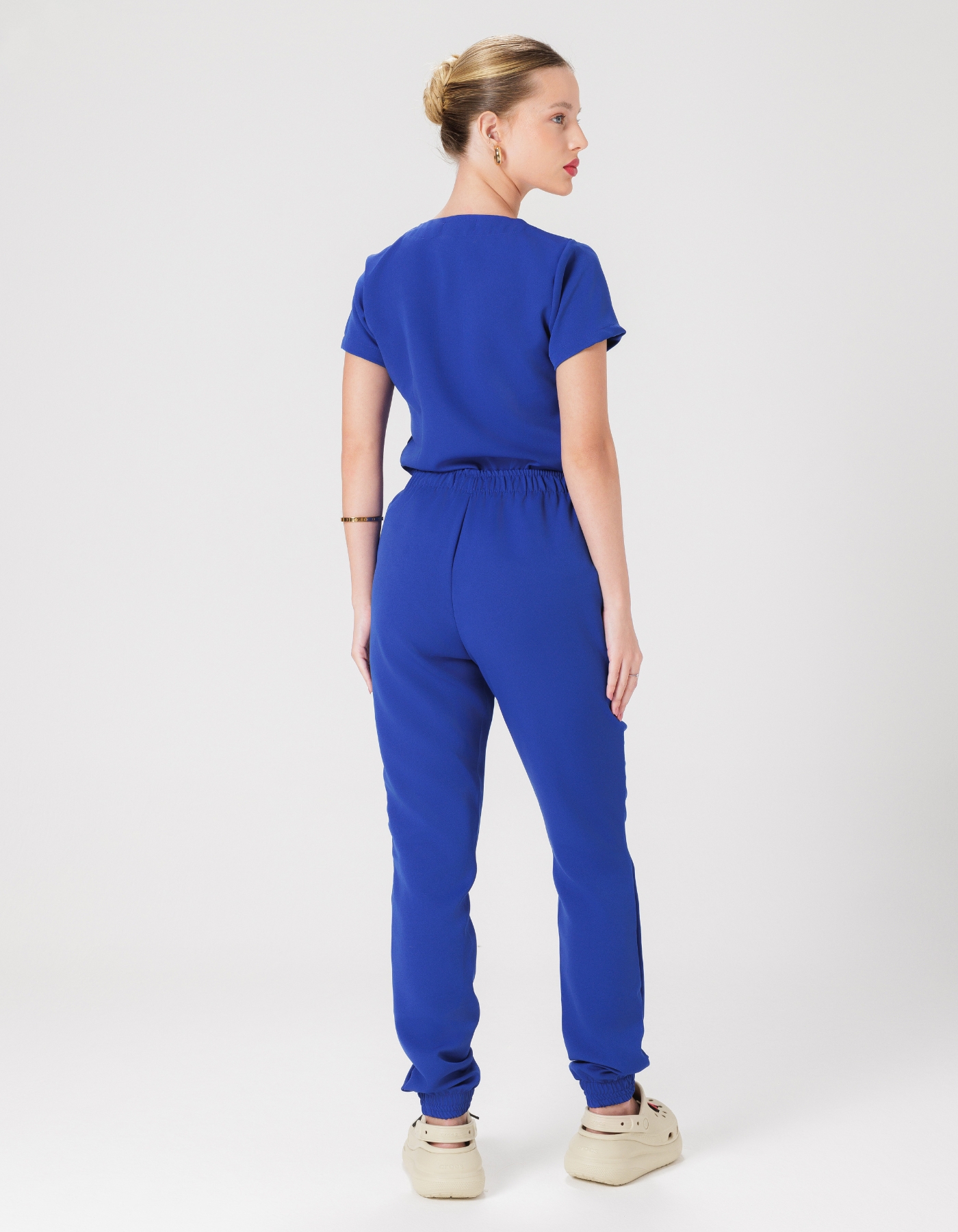 Scrub Feminino Gérbera Azul Royal — foto 2