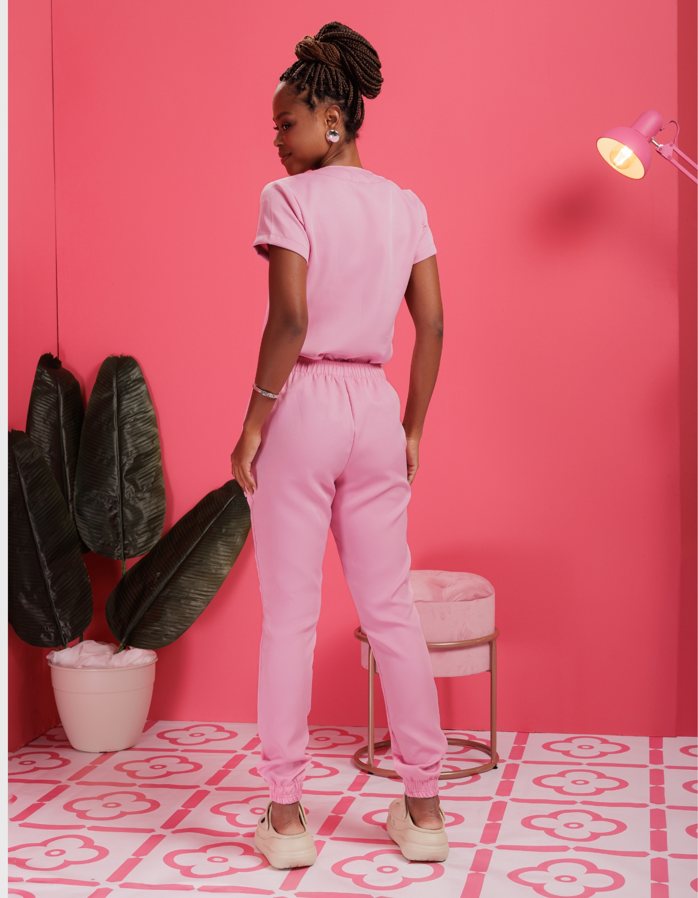 Scrub Feminino Gérbera Rosa Claro — foto 4