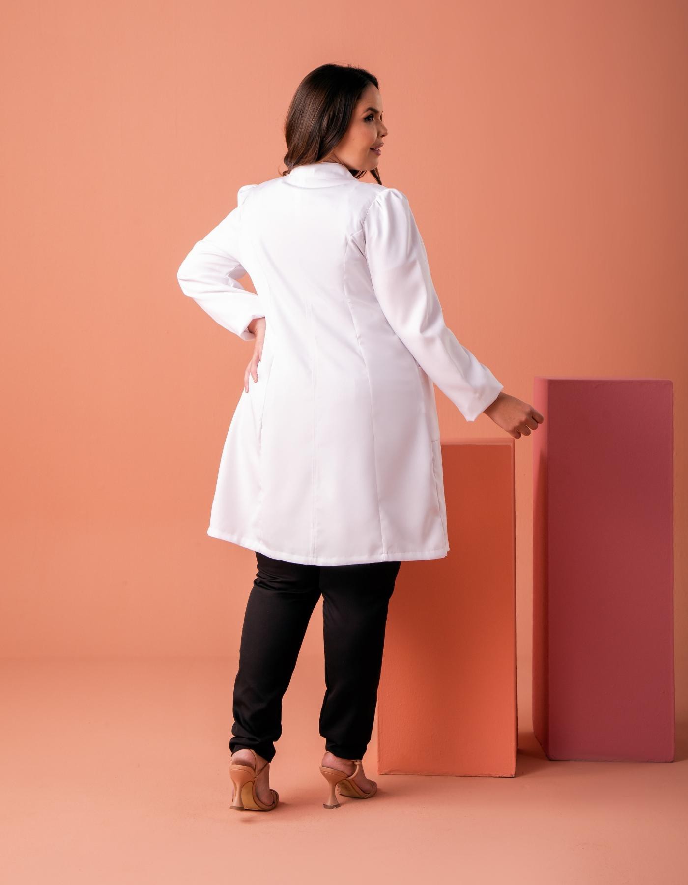 Jaleco Feminino Liza Branco — foto 5