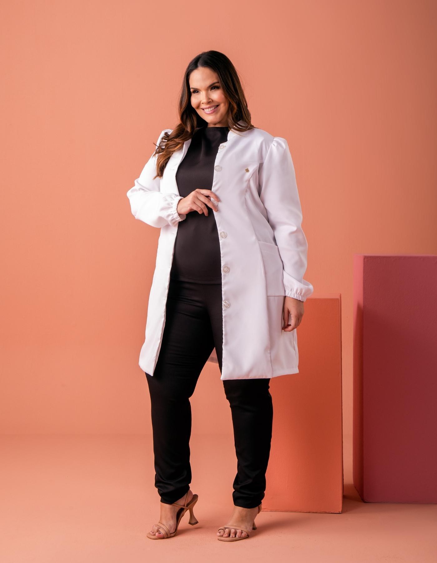 Jaleco Feminino Liza Branco — foto 6