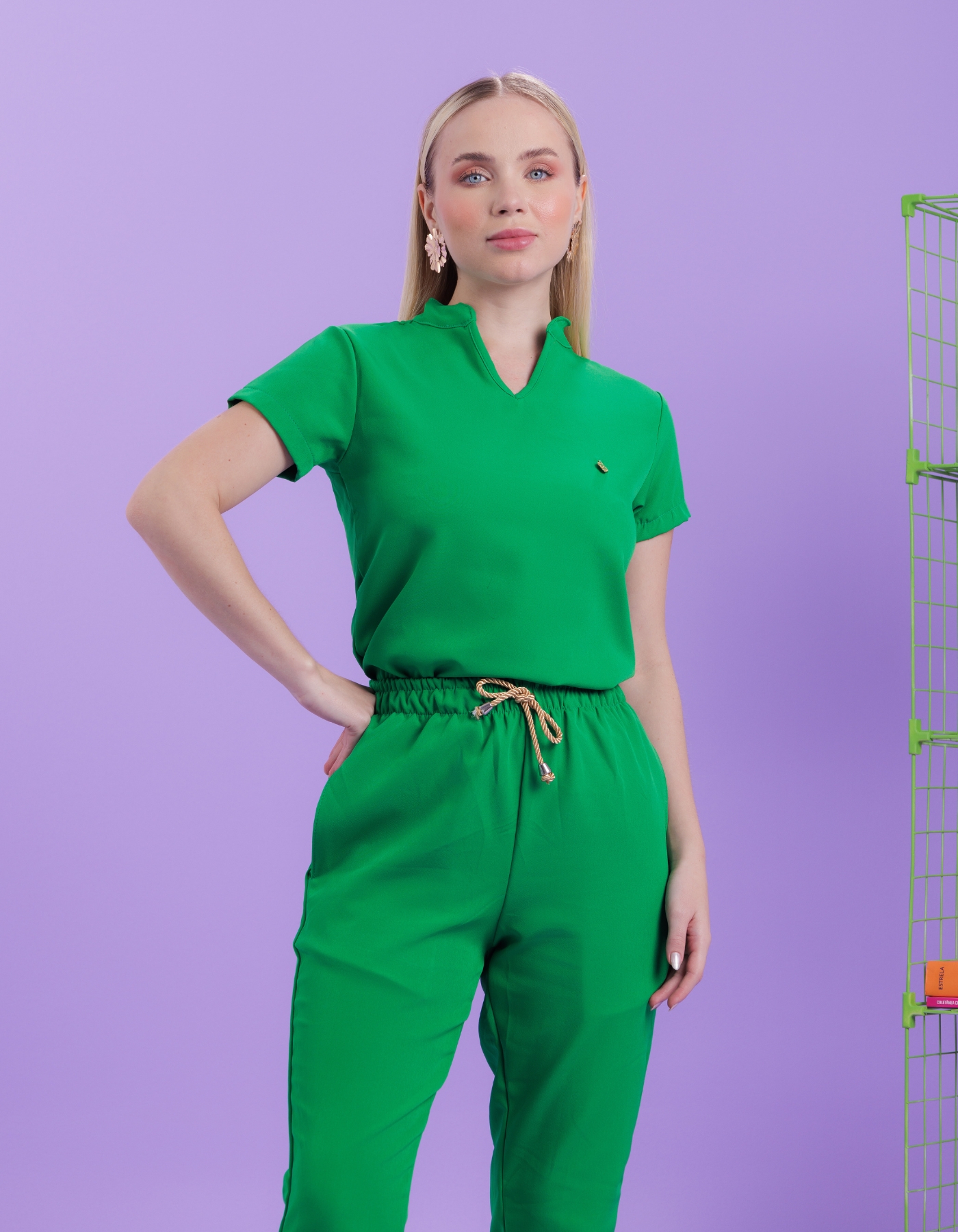 Scrub Feminino Lírio Verde Bandeira — foto 3