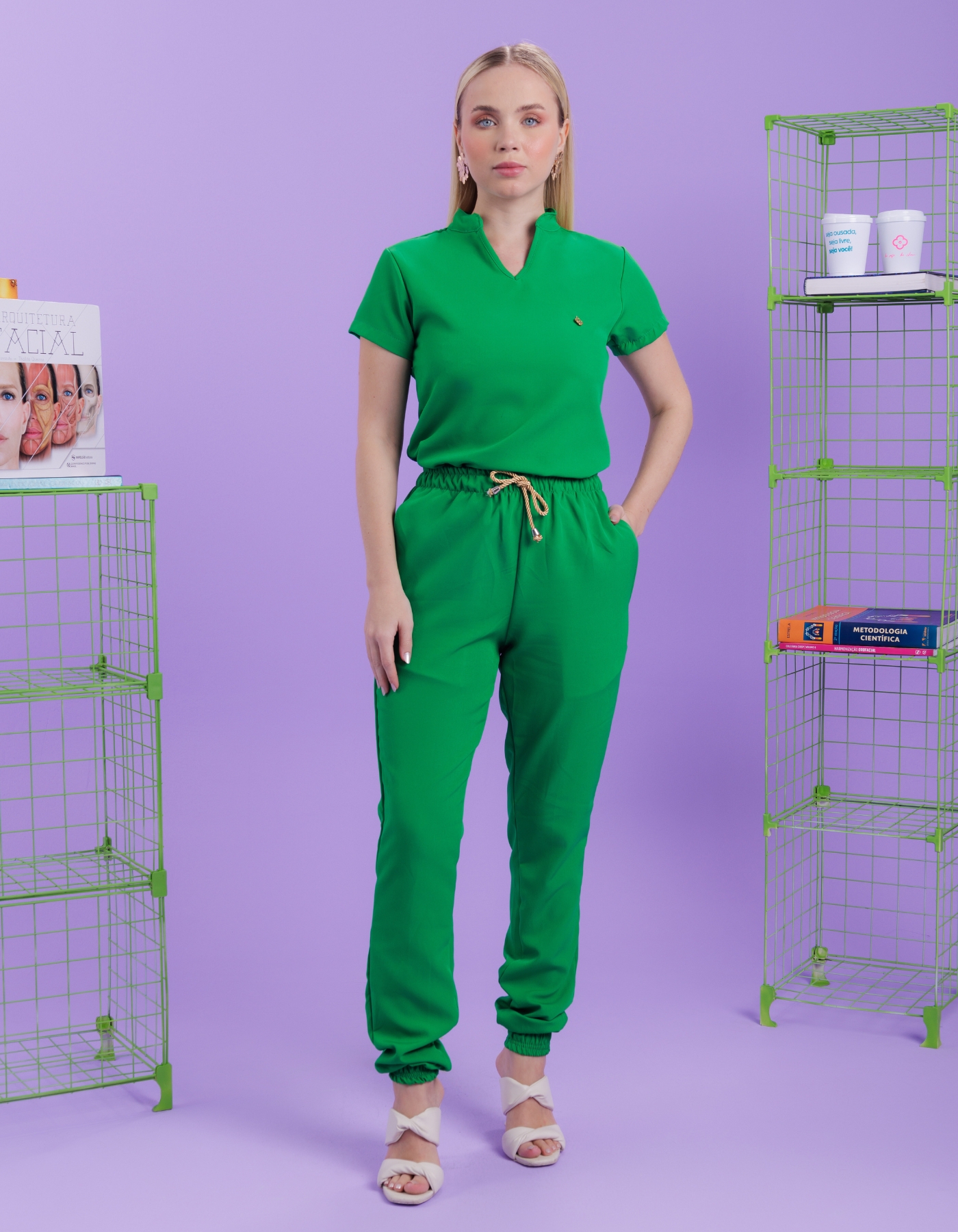 Scrub Feminino Lírio Verde Bandeira — foto 2