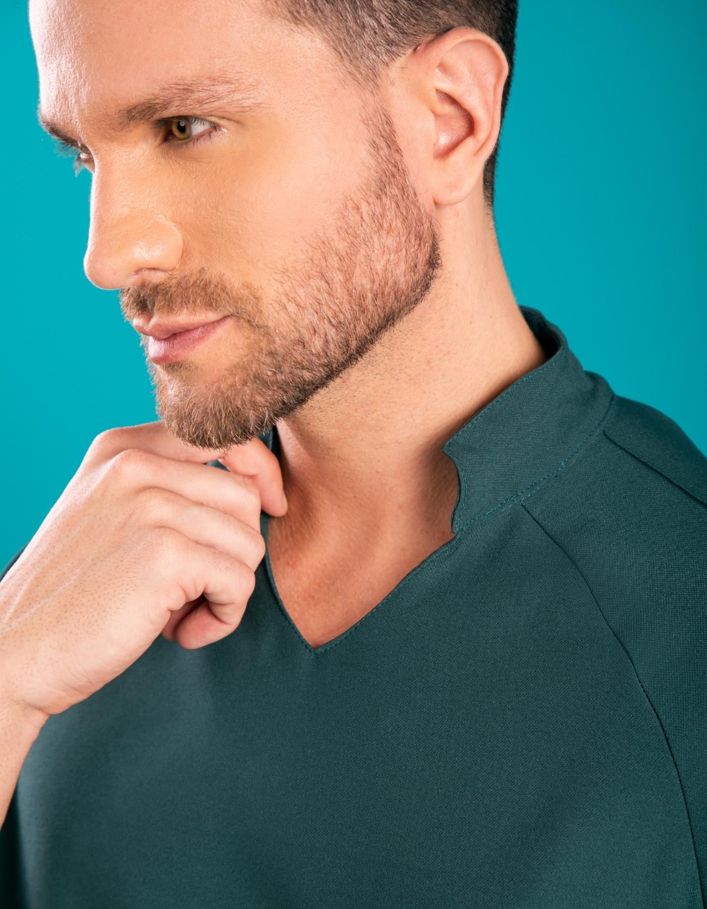 Scrub Masculino Ônix Verde Petróleo — foto 2