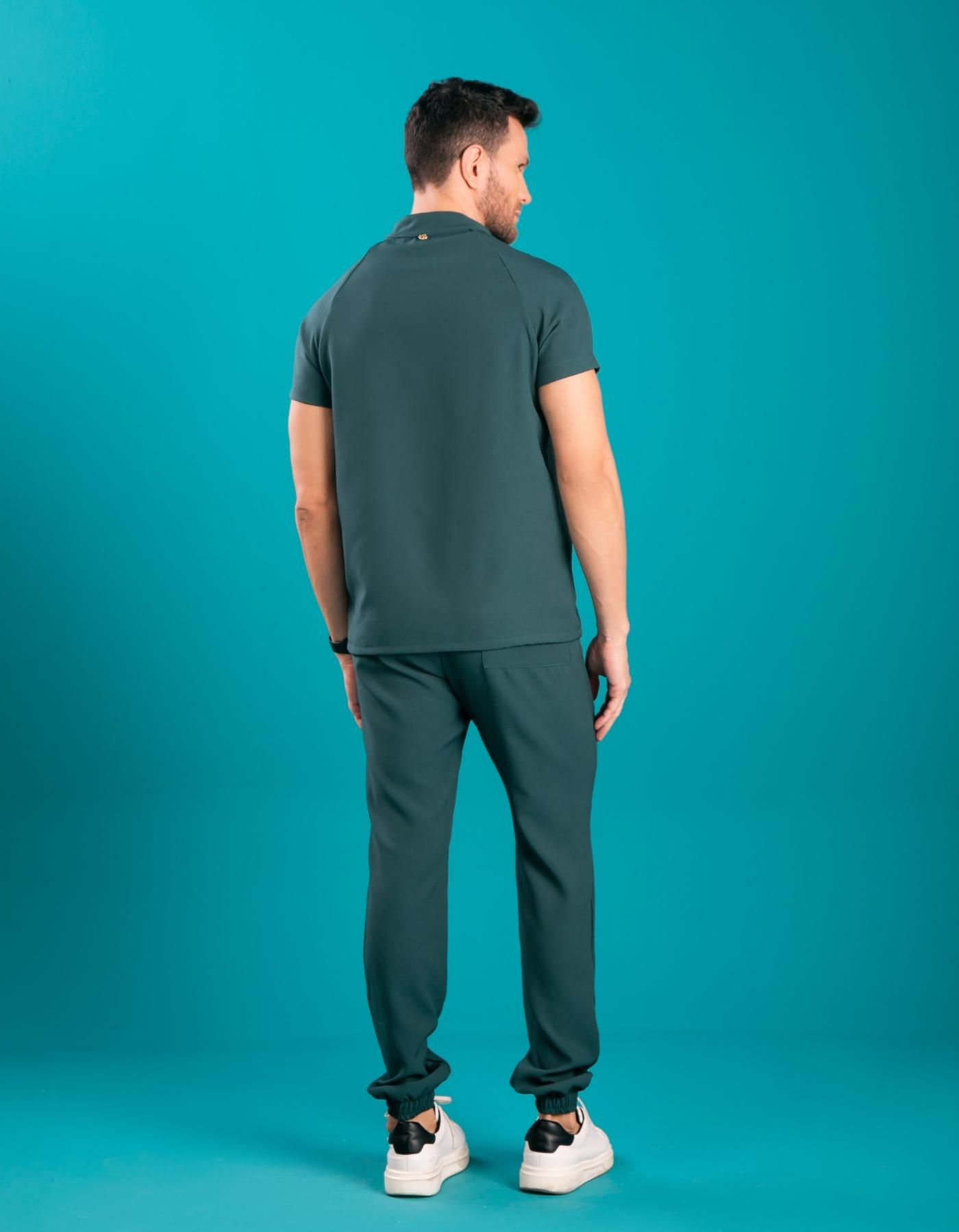Scrub Masculino Ônix Verde Petróleo — foto 7