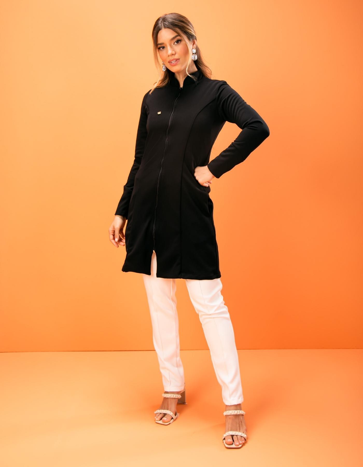 Jaleco Feminino Ava Preto — foto 4